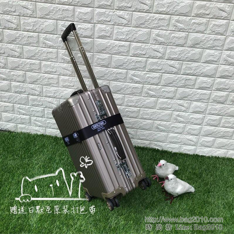 RIMOWA日默瓦 拉箱/拉杆箱 Classic flight 系列 全鋁鎂合金 8016復古款 高級手工坊精品 20寸登機箱  xbt1109